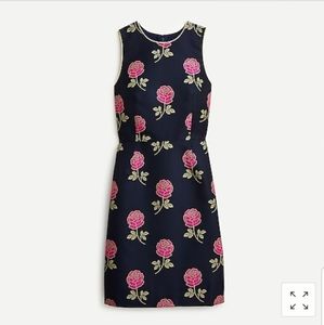 New J.Crew Sheath Dress in Floral Jacquard Size 0